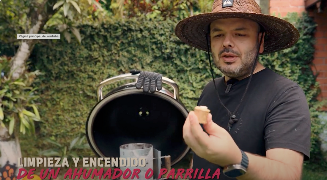 La forma más sencilla de encender un asador de carbón o barril asador