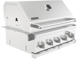SPIRE Parrilla Empotrada de 5 Quemadores Doble Combustible, Cuerpo Completo en Acero Inoxidable 304