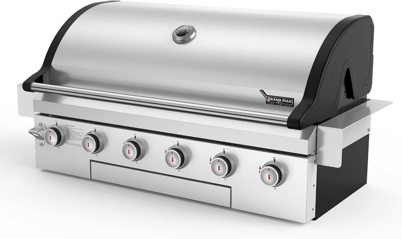 Asador Empotrable a Gas Brand-Man 6 Quemadores 40 Pulgadas