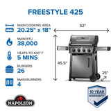 Parrillas de hierro fundido Napoleon Freestyle 425