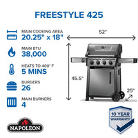 Parrillas de hierro fundido Napoleon Freestyle 425