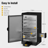 Ahumador Eléctrico East Oak 30" – 725 pulg² con Sonda de Temperatura