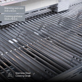 SPIRE Parrilla Empotrada de 5 Quemadores Doble Combustible, Cuerpo Completo en Acero Inoxidable 304