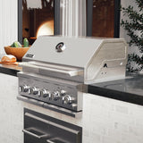 SPIRE Parrilla Empotrada de 5 Quemadores Doble Combustible, Cuerpo Completo en Acero Inoxidable 304