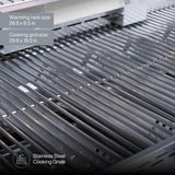 SPIRE Parrilla Empotrada de 5 Quemadores Doble Combustible, Cuerpo Completo en Acero Inoxidable 304