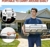Asador portátil ONLYFIRE con patas plegables y manija reforzada para transportarlo