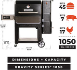 Asador Ahumador Masterbuilt Gravity Series 1050 a Carbón Digital WiFi