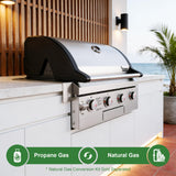 Asador Empotrable a Gas Brand-Man 6 Quemadores 40 Pulgadas