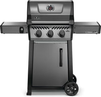 Asador a gas Napoleon con estantes plegables