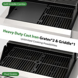 Asador Empotrable a Gas Brand-Man 6 Quemadores 40 Pulgadas