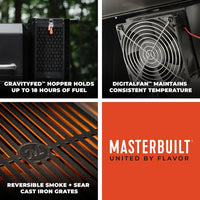 Masterbuilt Gravity Series 600 - Parrilla y Ahumador Digital WiFi a Carbón - Parrilleros Aficionados