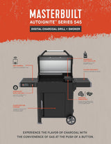 Asador Ahumador Masterbuilt AutoIgnite 545 a Carbón Digital con App