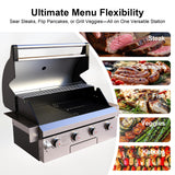 Asador Empotrable a Gas Brand-Man 6 Quemadores 40 Pulgadas