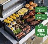 Asador Empotrable a Gas Brand-Man 6 Quemadores 40 Pulgadas