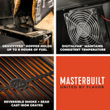 Asador Ahumador Masterbuilt Gravity Series 1050 a Carbón Digital WiFi