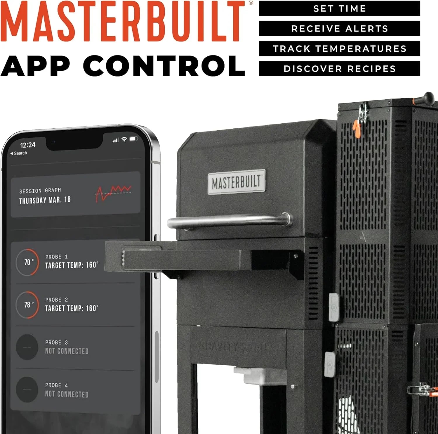 Masterbuilt Gravity Series 600 - Parrilla y Ahumador Digital WiFi a Carbón - Parrilleros Aficionados