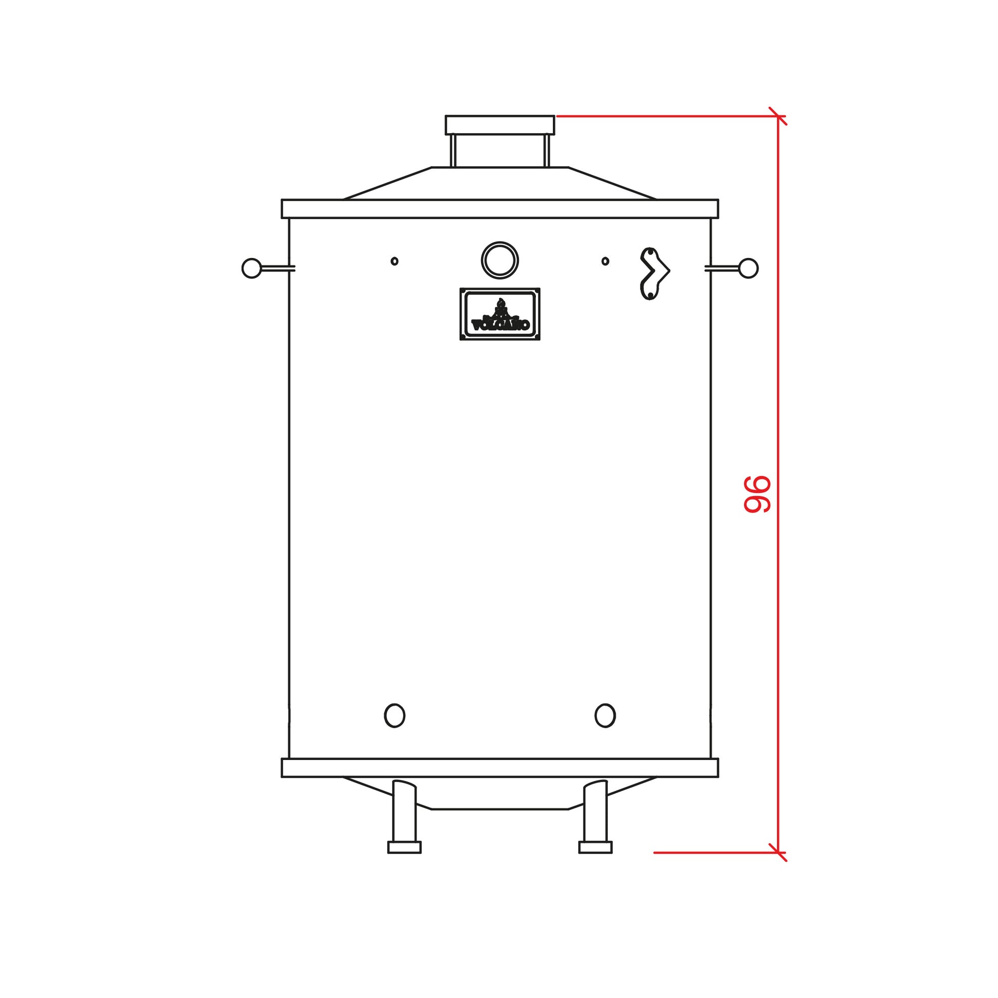 Altura Barril Asador Acero Inoxidable Gigante - Jupiter