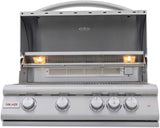Asador de gas de acero inoxidable Blaze Premium LTE, ideal para parrilla, asados y bbq