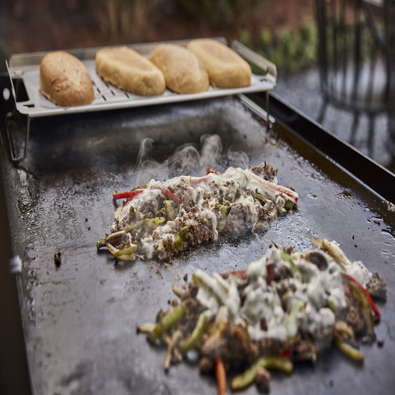 Rejilla para mantener alimentos calientes en la plancha