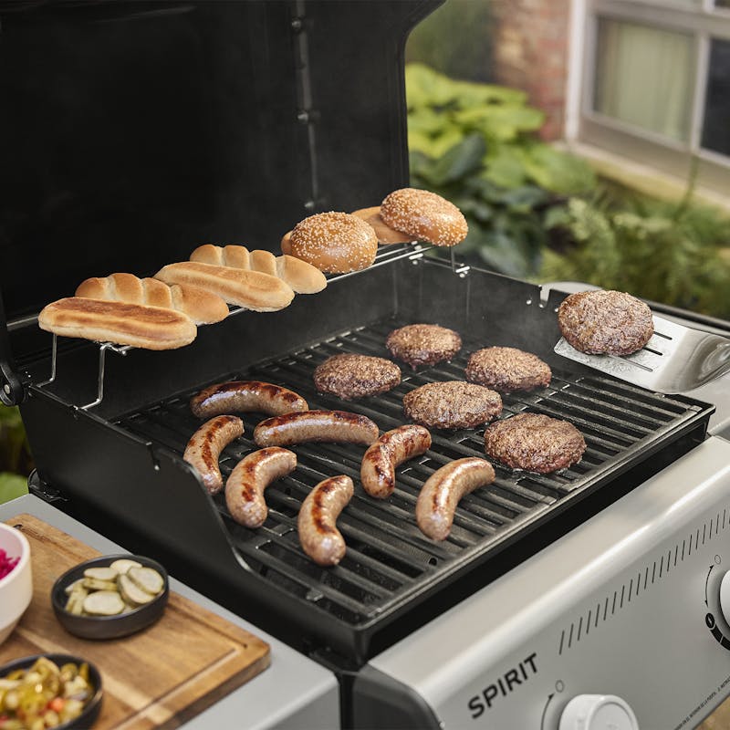 asador de gas propano spirit 310 variedad de preparaciones