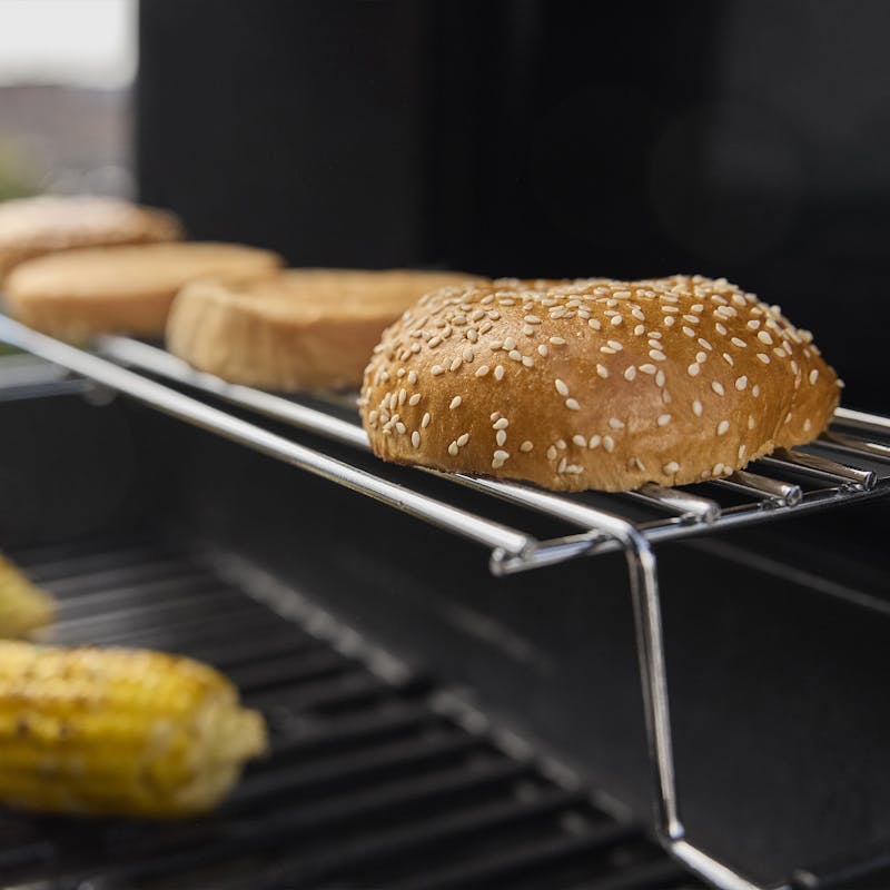 asador de gas weber 210 rack para hamburguesas