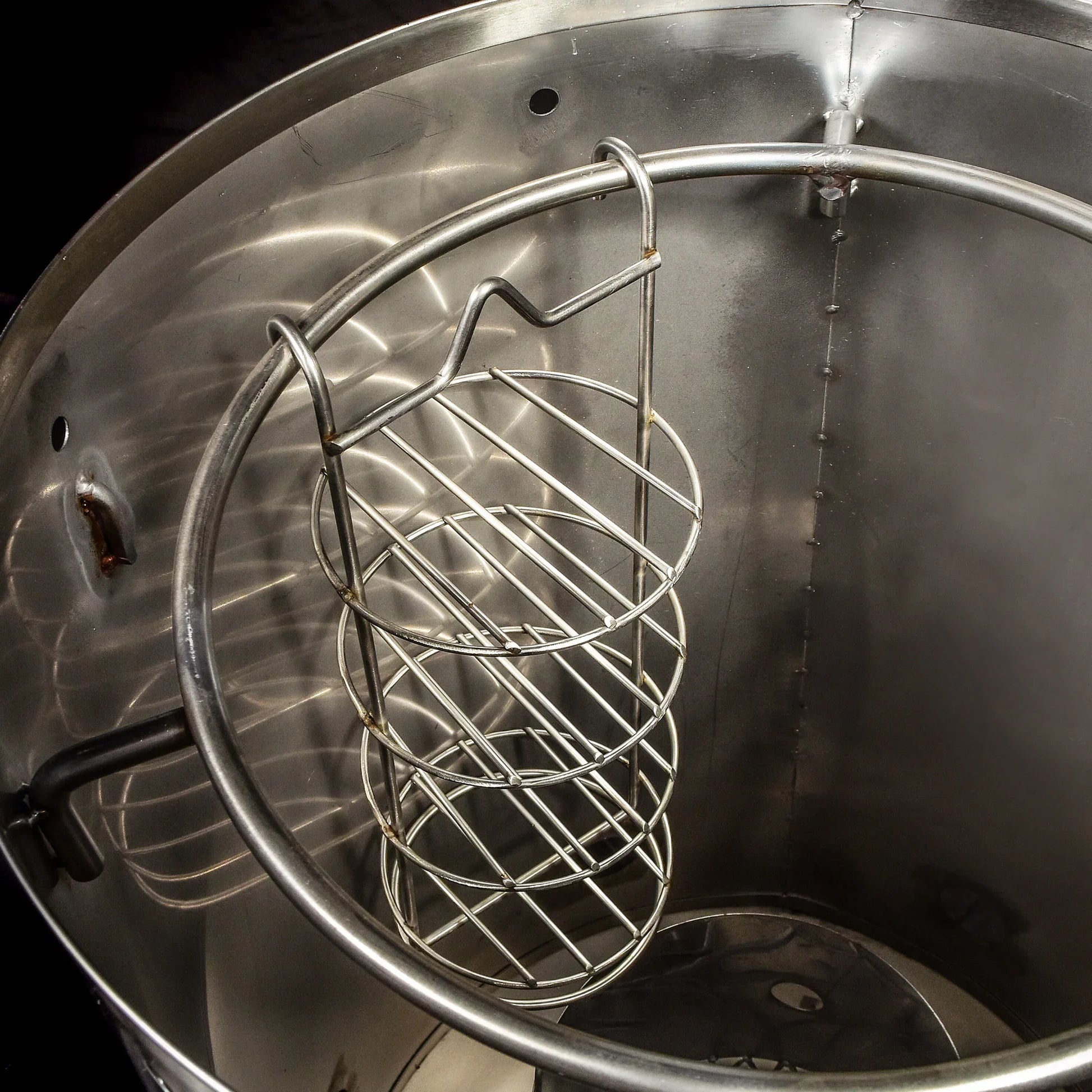 Soporte de acero inoxidable para astillas de madera en asador, accesorio para parrilla y ahumado