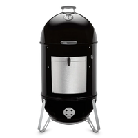 Ahumador de carbón metálico para asados, parrilla, ahumados y bbq, ideal para cocinar lento