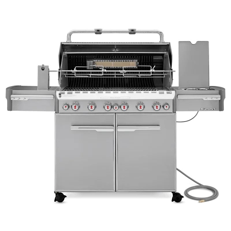 Asador de Gas Summit S-670 con Seis Quemadores y Quemador Lateral (Gas Natural)